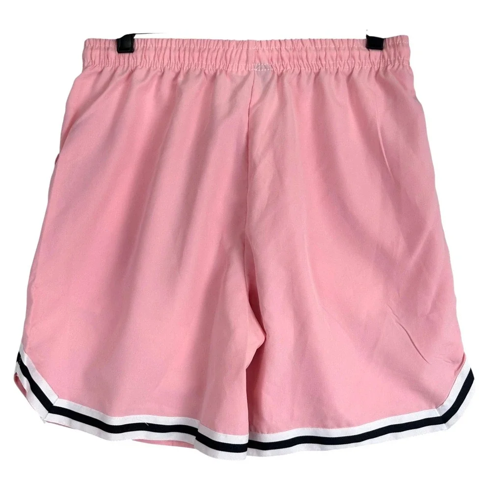 Rick and Morty Athletic Romwe Shorts Mens Small Pink Cartooncore Retro Sporty